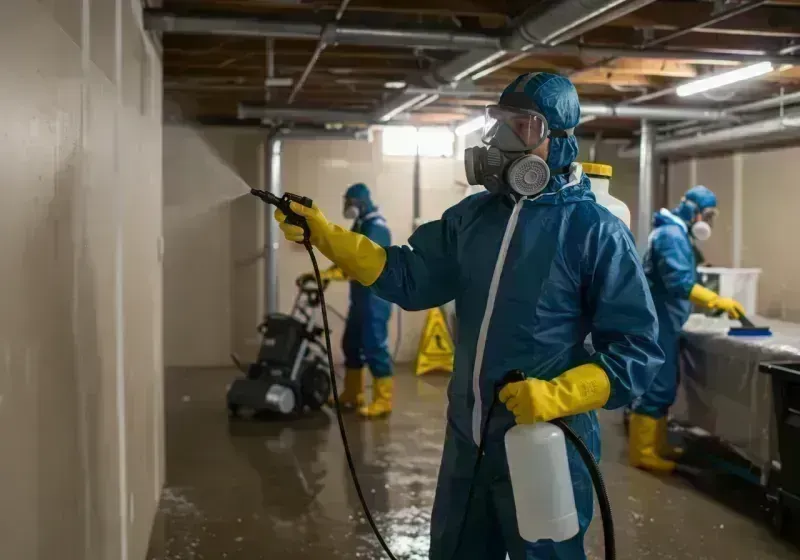 Basement Sanitization and Antimicrobial Treatment process in Enterprise, OR